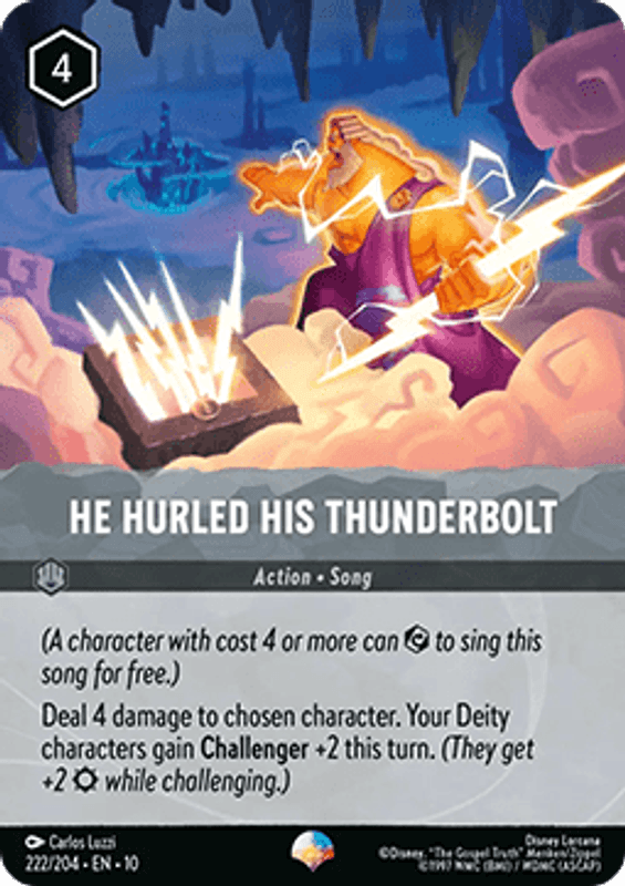 He Hurled His Thunderbolt (Epic)